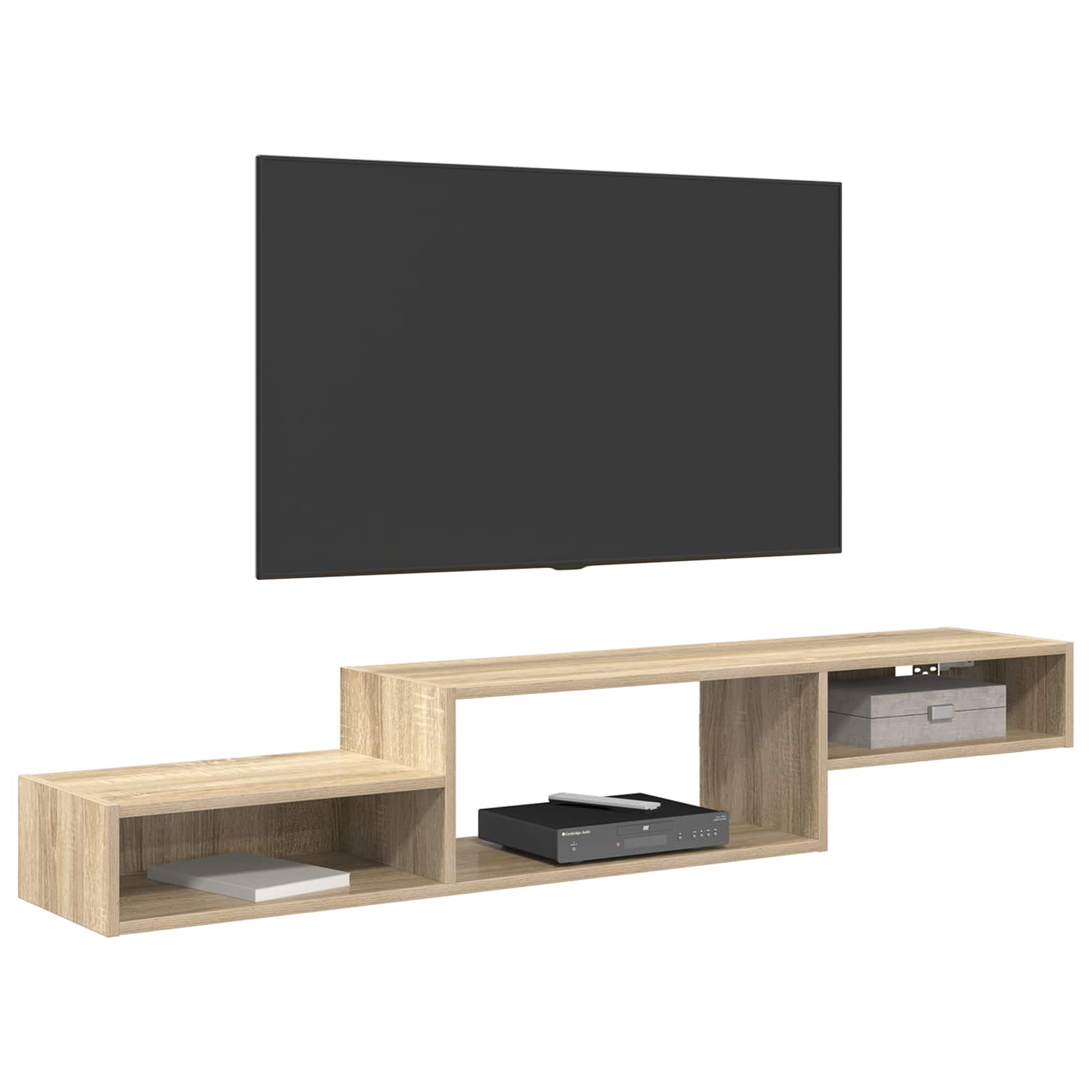 vidaXL Wall-mounted TV Cabinet Wall-Mounted Sonoma Oak 3