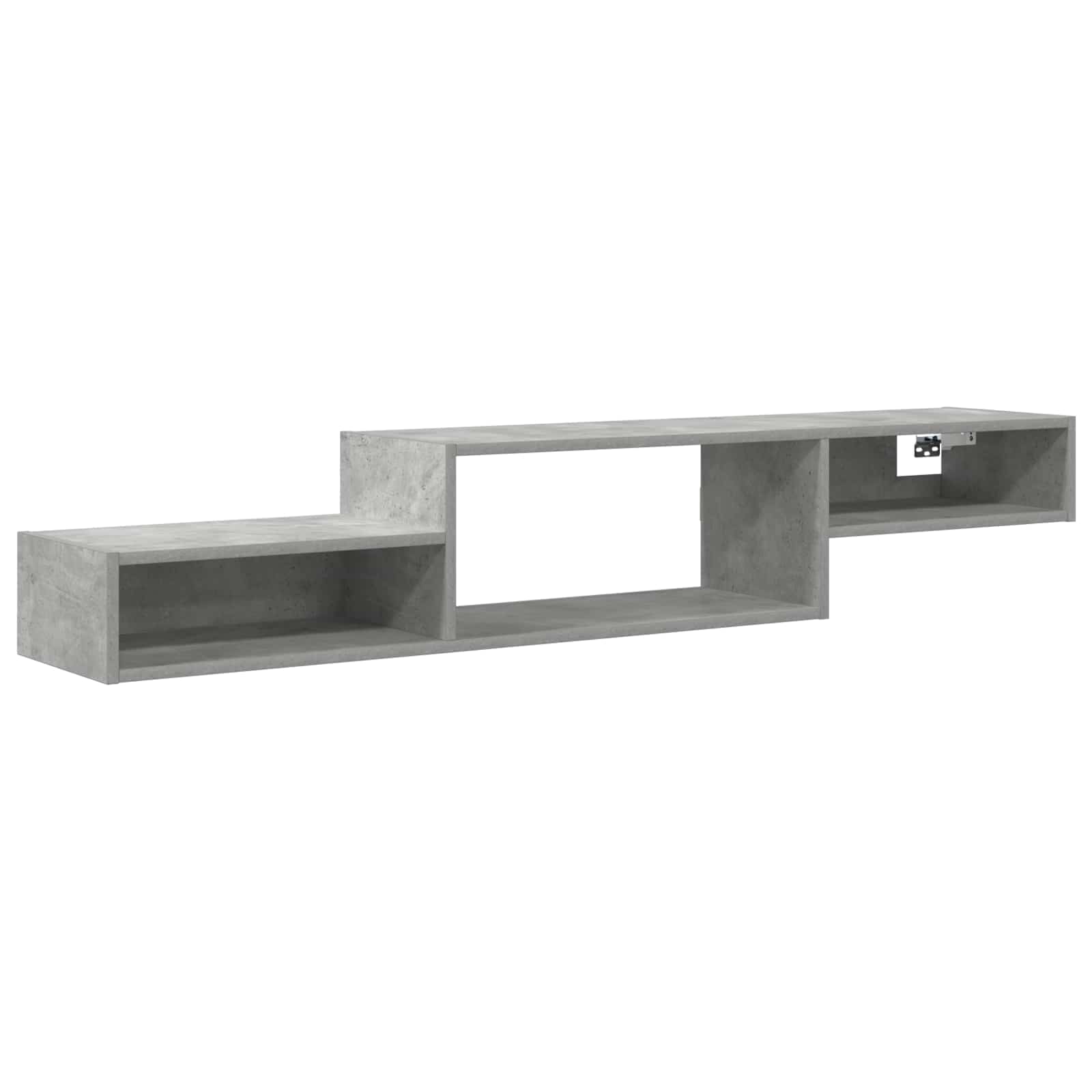vidaXL Wall-mounted TV Cabinet Wall-Mounted Concrete Grey 2