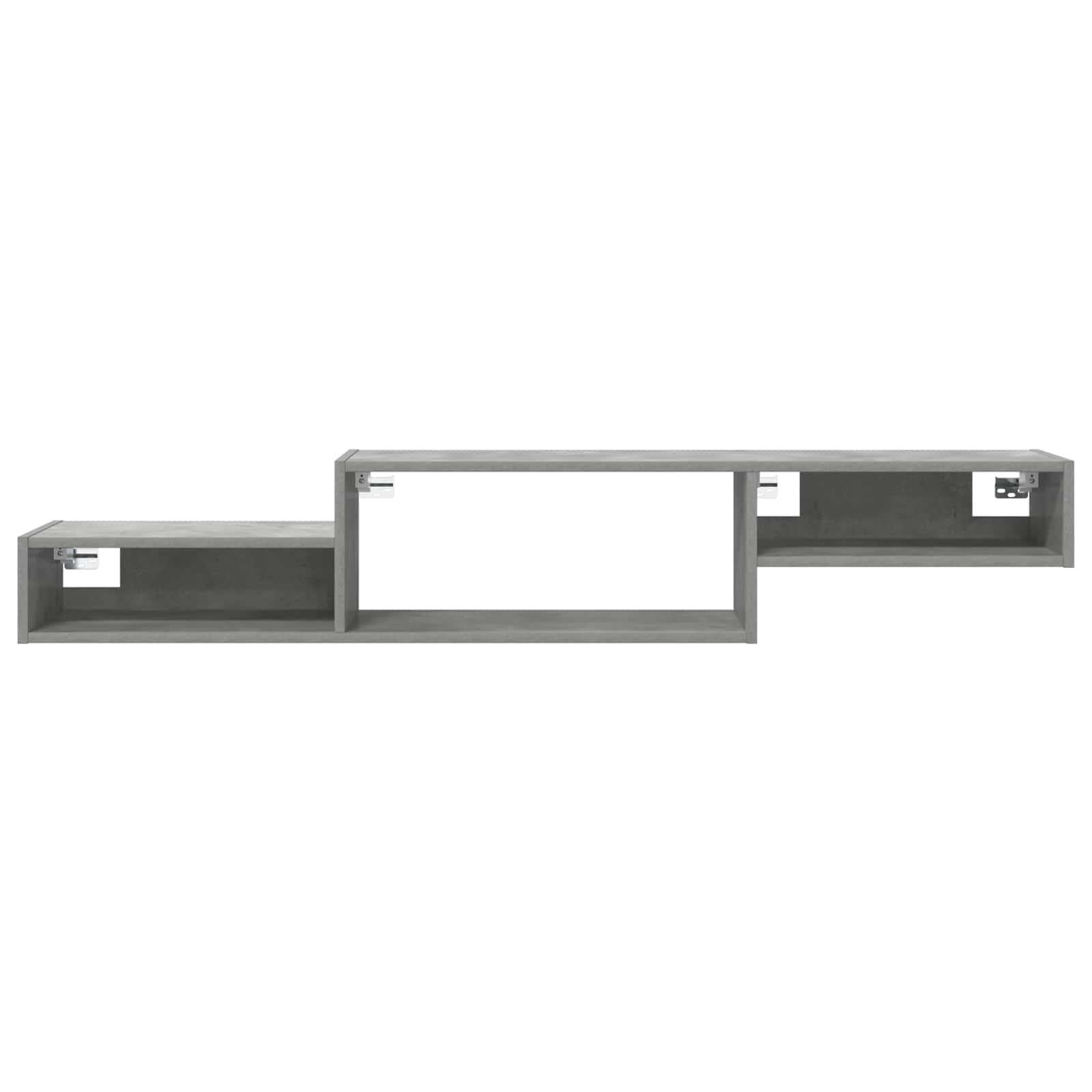 vidaXL Wall-mounted TV Cabinet Wall-Mounted Concrete Grey 5