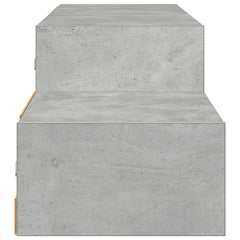 vidaXL Wall-mounted TV Cabinet Wall-Mounted Concrete Grey 6