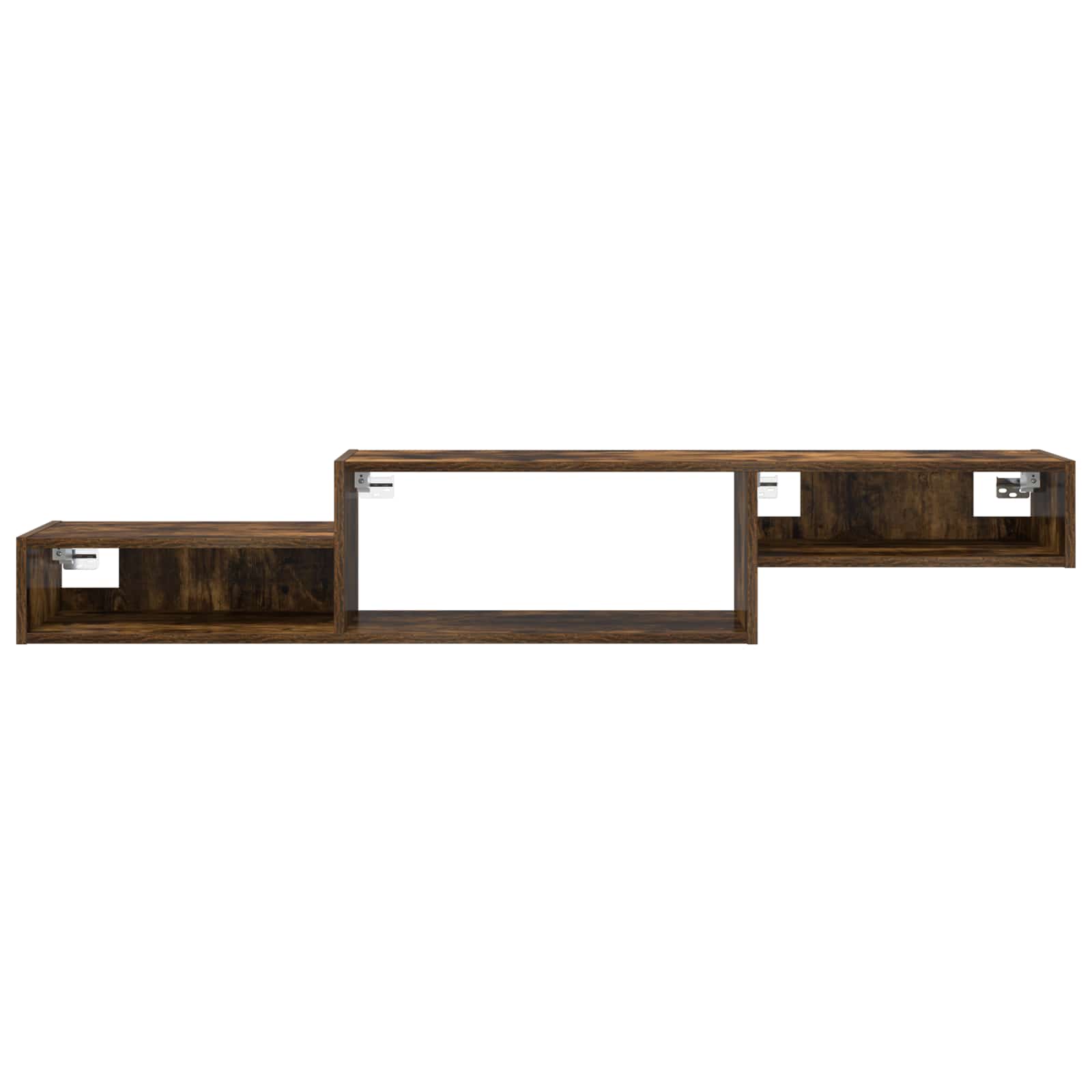 vidaXL Wall-mounted TV Cabinet Wall-Mounted Smoked Oak 5