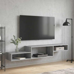 vidaXL Wall-mounted TV Cabinet Wall-Mounted Grey Sonoma 1