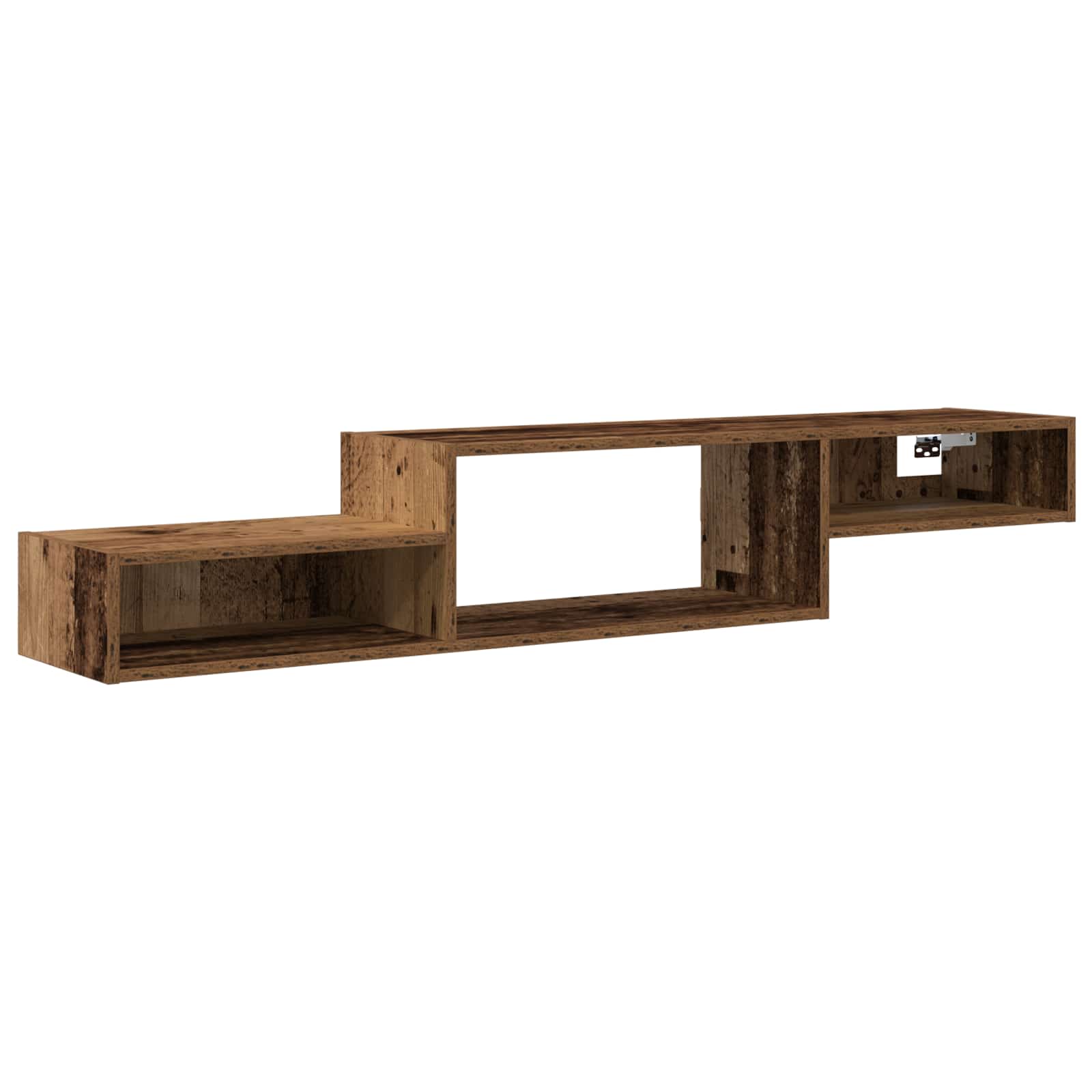 vidaXL Wall-mounted TV Cabinet Wall-Mounted Old Wood 150 x 28 x 26 cm 2