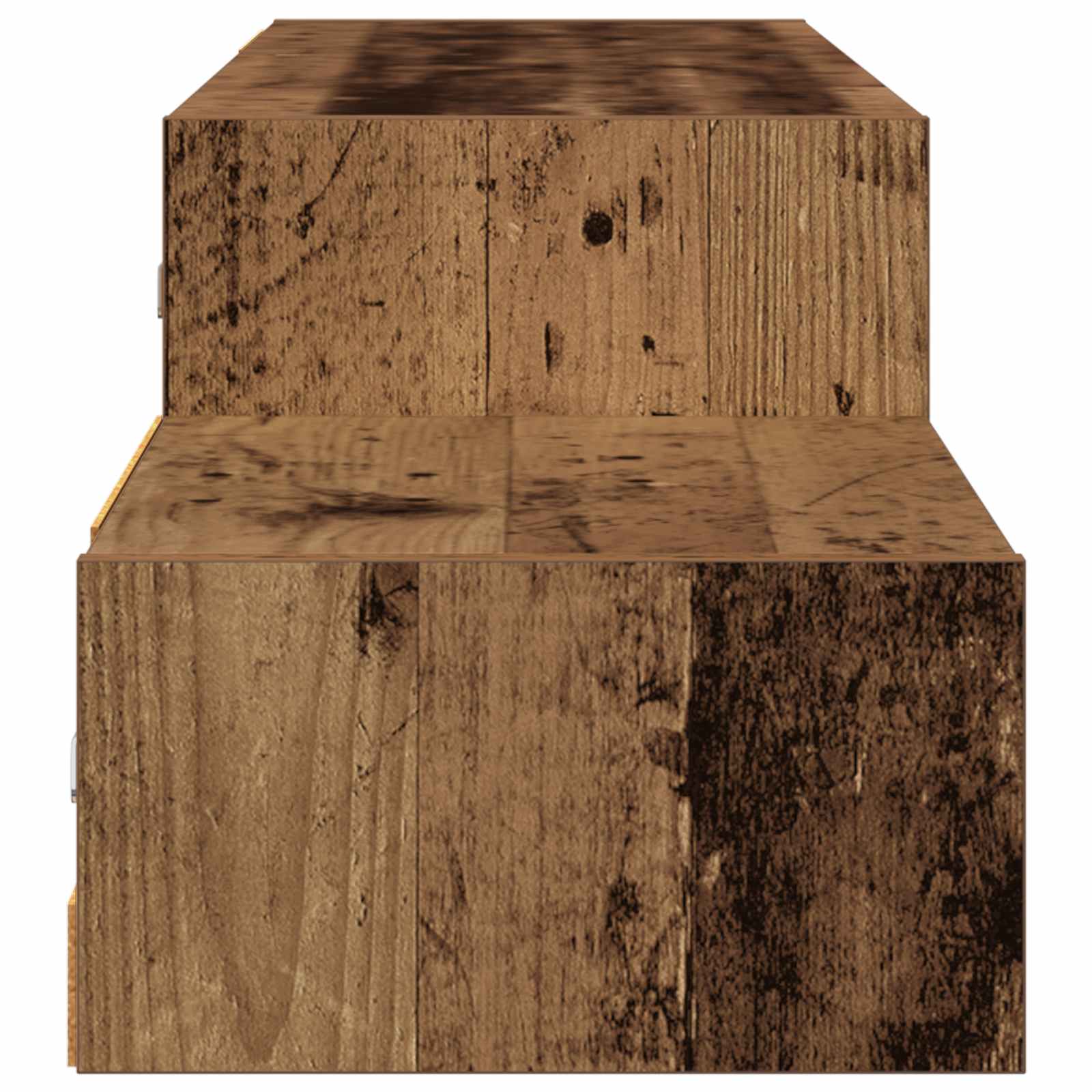 vidaXL Wall-mounted TV Cabinet Wall-Mounted Old Wood 150 x 28 x 26 cm 6