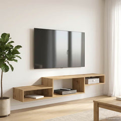 vidaXL Wall-mounted TV Cabinet Wall-Mounted Artisan Oak 1