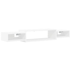 vidaXL Wall-mounted TV Cabinet Wall-Mounted White 140 x 28 x 21 cm 2