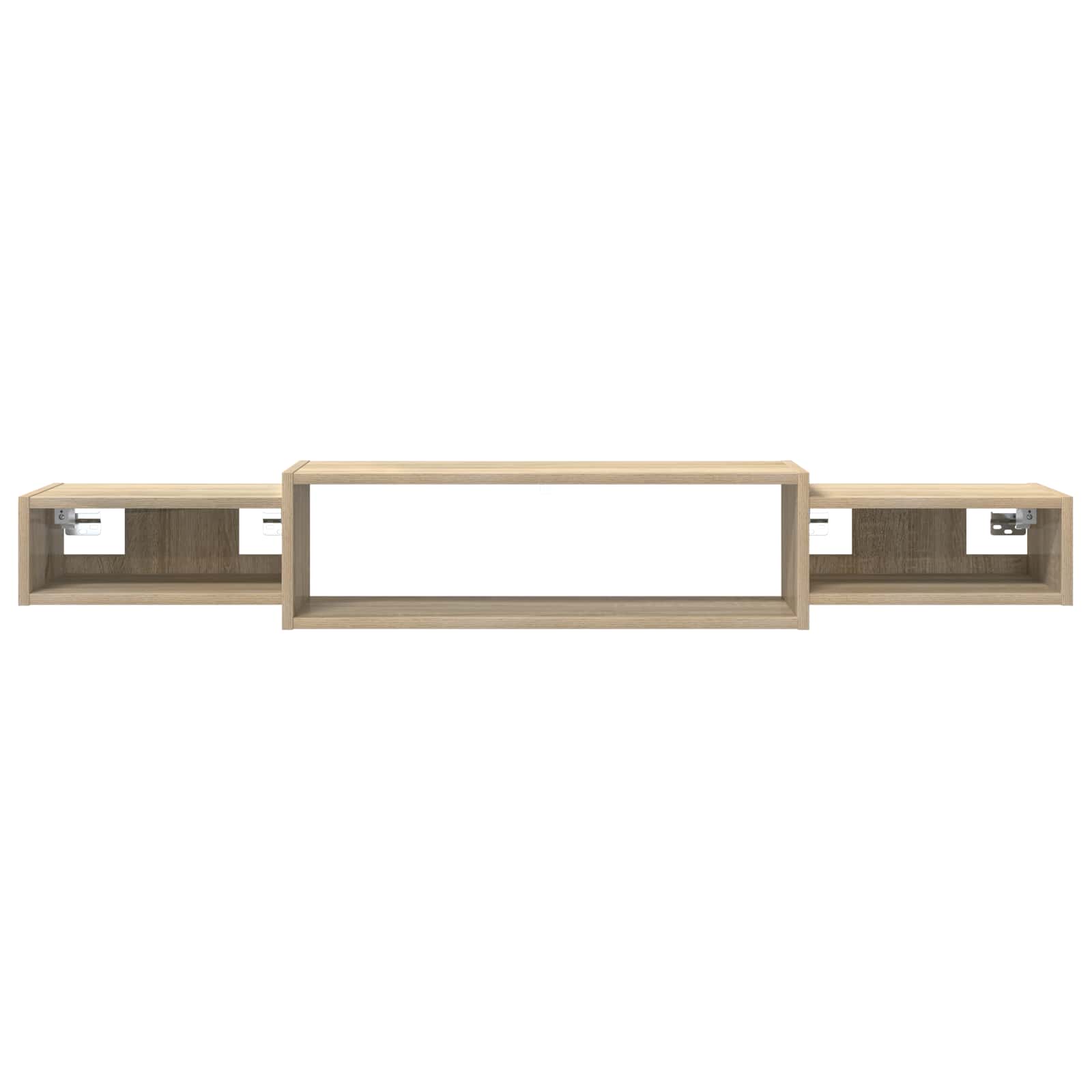 vidaXL Wall-mounted TV Cabinet Wall-Mounted Sonoma Oak 5