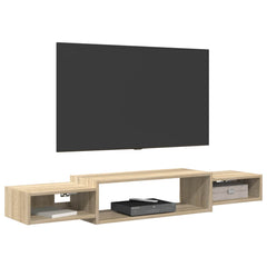 vidaXL Wall-mounted TV Cabinet Wall-Mounted Sonoma Oak 3
