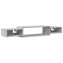vidaXL Wall-mounted TV Cabinet Wall-Mounted Concrete Grey 2