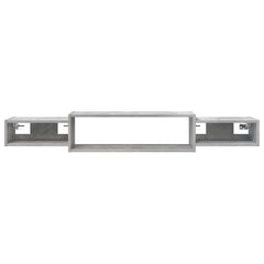 vidaXL Wall-mounted TV Cabinet Wall-Mounted Concrete Grey 5
