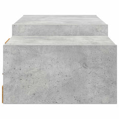 vidaXL Wall-mounted TV Cabinet Wall-Mounted Concrete Grey 6
