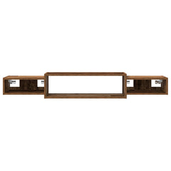 vidaXL Wall-mounted TV Cabinet Wall-Mounted Old Wood 140 x 28 x 21 cm 5