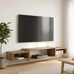 vidaXL Wall-mounted TV Cabinet Wall-Mounted Artisan Oak 1