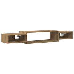 vidaXL Wall-mounted TV Cabinet Wall-Mounted Artisan Oak 2