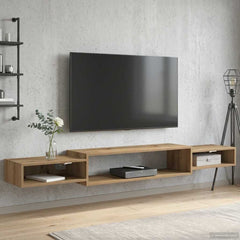 vidaXL Wall-mounted TV Cabinet Wall-Mounted Artisan Oak 1