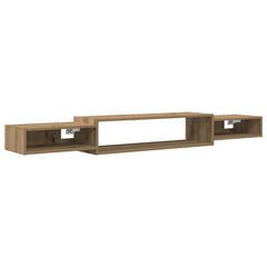 vidaXL Wall-mounted TV Cabinet Wall-Mounted Artisan Oak 2