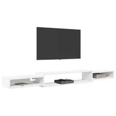 Wall-mounted TV Cabinet Wall-Mounted Length 220 cm White
