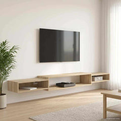 Wall-mounted TV Cabinet Wall-Mounted Length 220 cm Sonoma oak