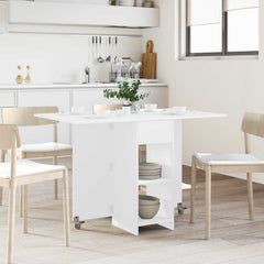 vidaXL Dinning Table 115 x 70 x 75 cm Engineered Wood White 1