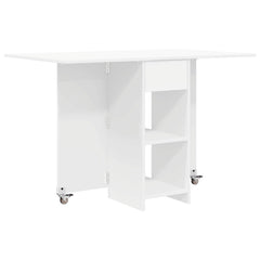 vidaXL Dinning Table 115 x 70 x 75 cm Engineered Wood White 2