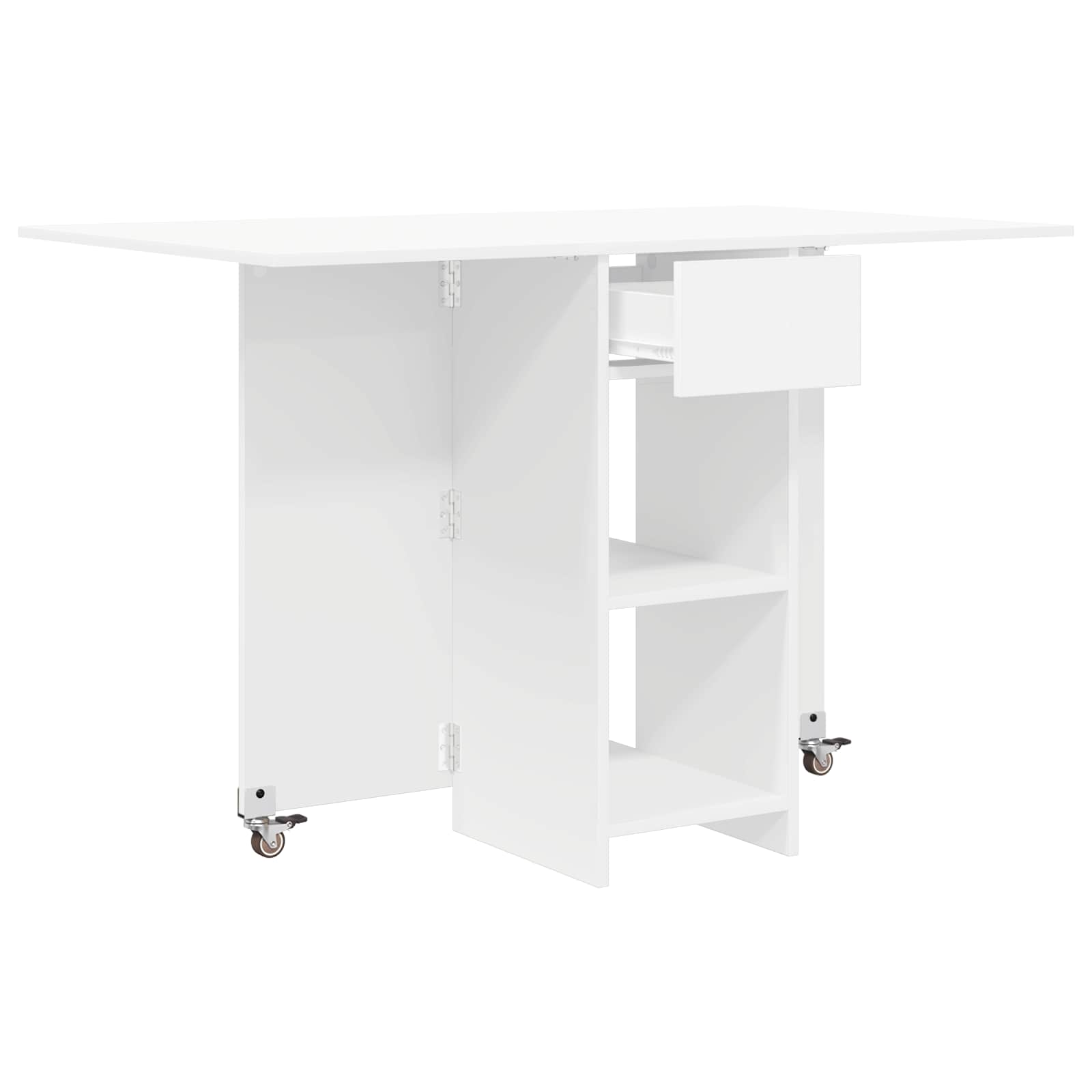 vidaXL Dinning Table 115 x 70 x 75 cm Engineered Wood White 5