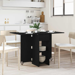 vidaXL Dinning Table 115 x 70 x 75 cm Engineered Wood Black Oak 1