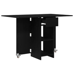 vidaXL Dinning Table 115 x 70 x 75 cm Engineered Wood Black Oak 5