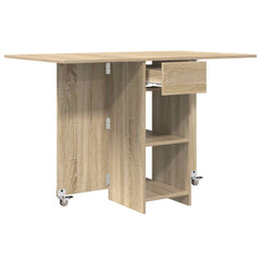 vidaXL Dinning Table 115 x 70 x 75 cm Engineered Wood Sonoma Oak 5
