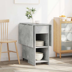 vidaXL Dinning Table 115 x 70 x 75 cm Engineered Wood Concrete Grey 4