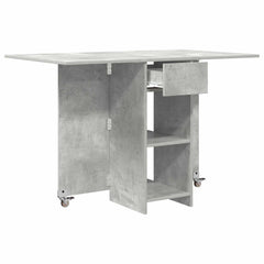 vidaXL Dinning Table 115 x 70 x 75 cm Engineered Wood Concrete Grey 5