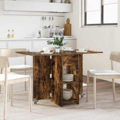 vidaXL Dinning Table 115 x 70 x 75 cm Engineered Wood Smoked Oak 1