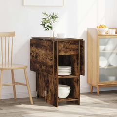vidaXL Dinning Table 115 x 70 x 75 cm Engineered Wood Smoked Oak 4