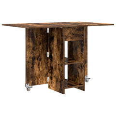 vidaXL Dinning Table 115 x 70 x 75 cm Engineered Wood Smoked Oak 2