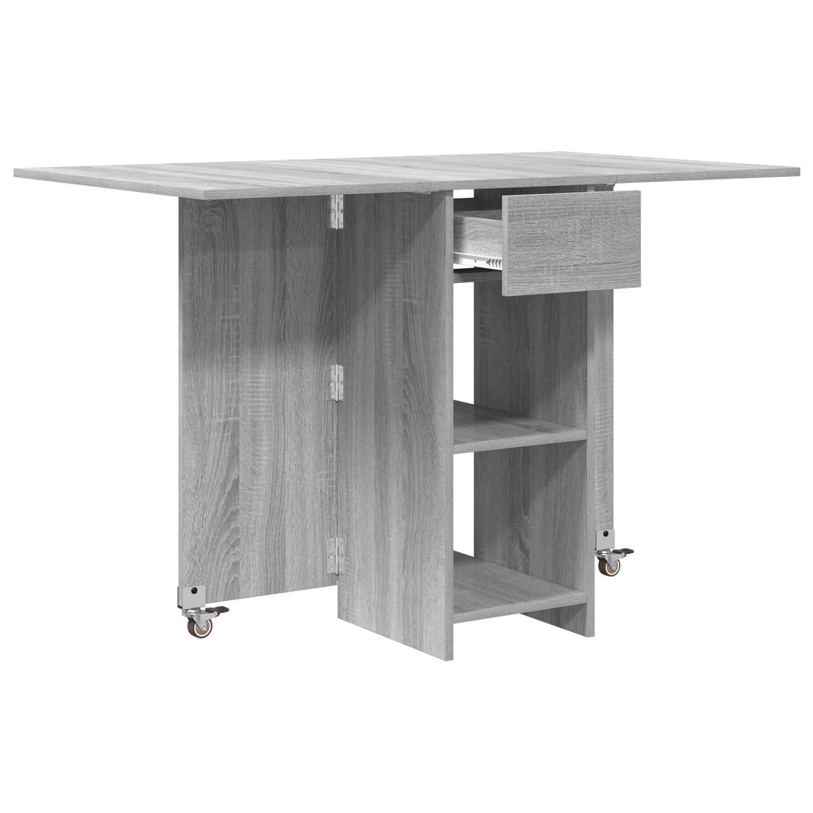 vidaXL Dinning Table 115 x 70 x 75 cm Engineered Wood Grey Sonoma 5