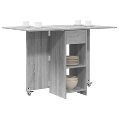 vidaXL Dinning Table 115 x 70 x 75 cm Engineered Wood Grey Sonoma 3