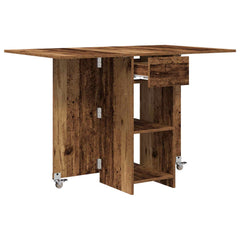 vidaXL Dinning Table 115 x 70 x 75 cm Engineered Wood Old Wood 5