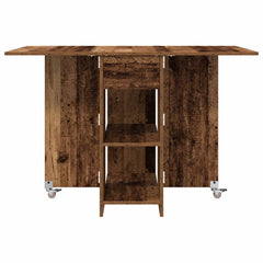 vidaXL Dinning Table 115 x 70 x 75 cm Engineered Wood Old Wood 6