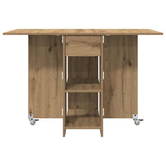 vidaXL Dinning Table 115 x 70 x 75 cm Engineered Wood Artisan Oak 6
