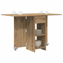 vidaXL Dinning Table 115 x 70 x 75 cm Engineered Wood Artisan Oak 3