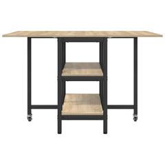 vidaXL Dinning Table 122 x 80 x 76.5 cm Engineered Wood Sonoma Oak 5