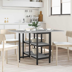 vidaXL Dinning Table 122 x 80 x 76.5 cm Engineered Wood Grey Sonoma 1