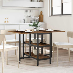 vidaXL Dinning Table 122 x 80 x 76.5 cm Engineered Wood Old Wood 1