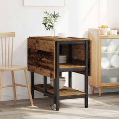 vidaXL Dinning Table 122 x 80 x 76.5 cm Engineered Wood Old Wood 4