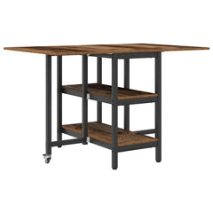 vidaXL Dinning Table 122 x 80 x 76.5 cm Engineered Wood Old Wood 2