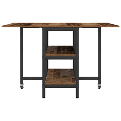 vidaXL Dinning Table 122 x 80 x 76.5 cm Engineered Wood Old Wood 5