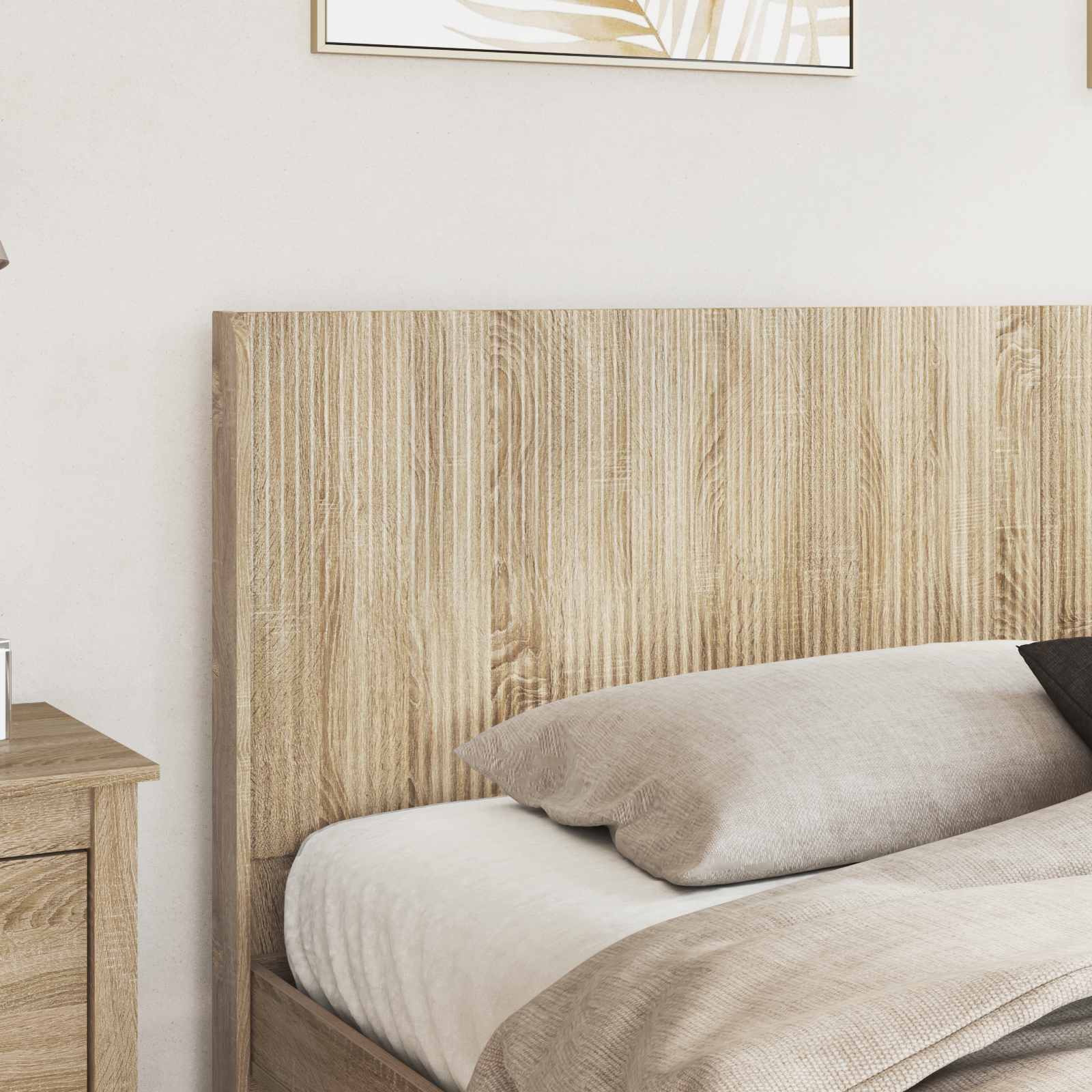 vidaXL Headboard Sonoma Oak Engineered Wood 3