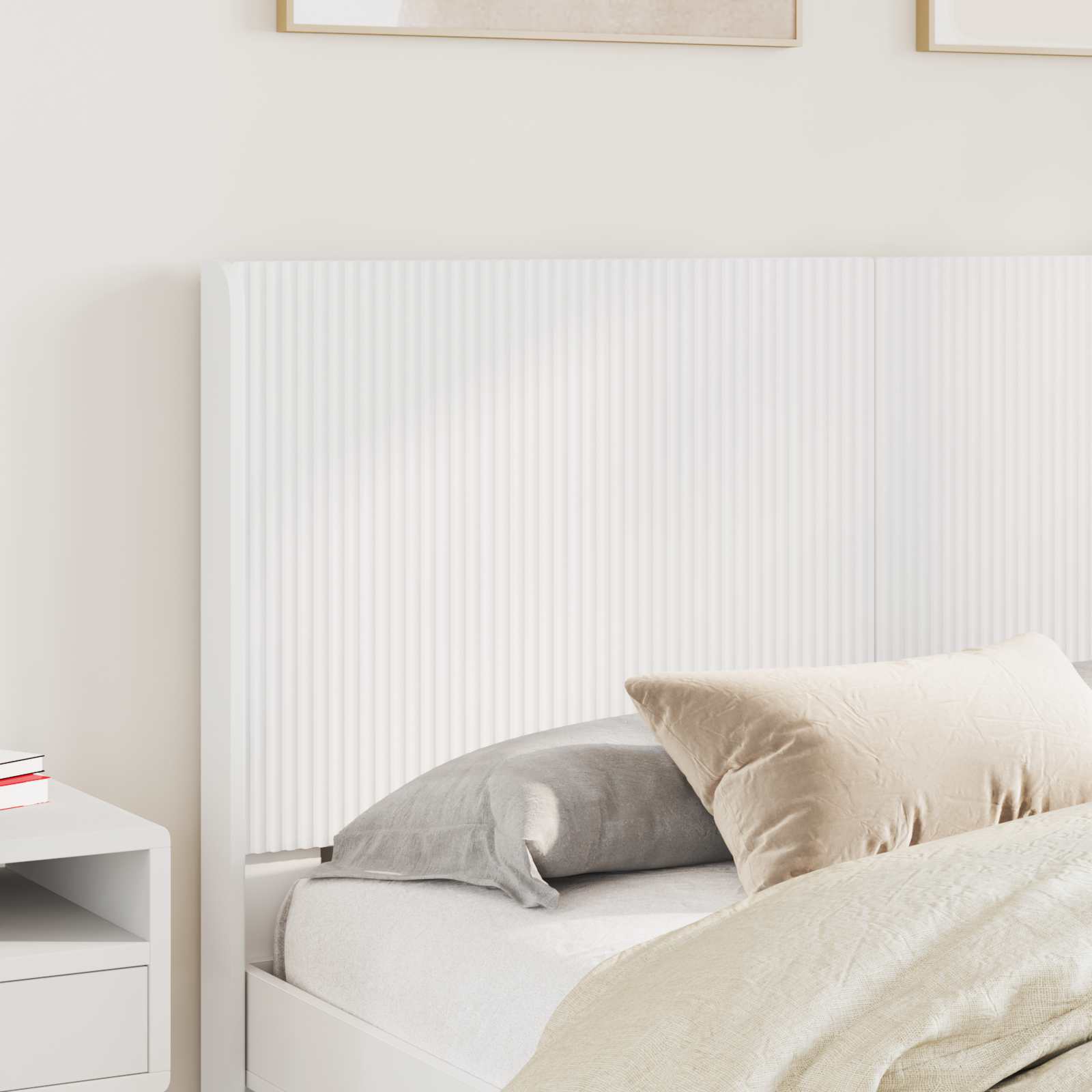 vidaXL Headboard White 3