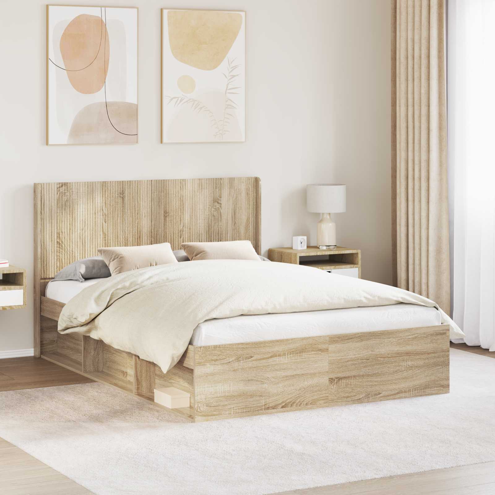 vidaXL Headboard Sonoma Oak 1