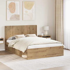 vidaXL Headboard Artisan Oak 1