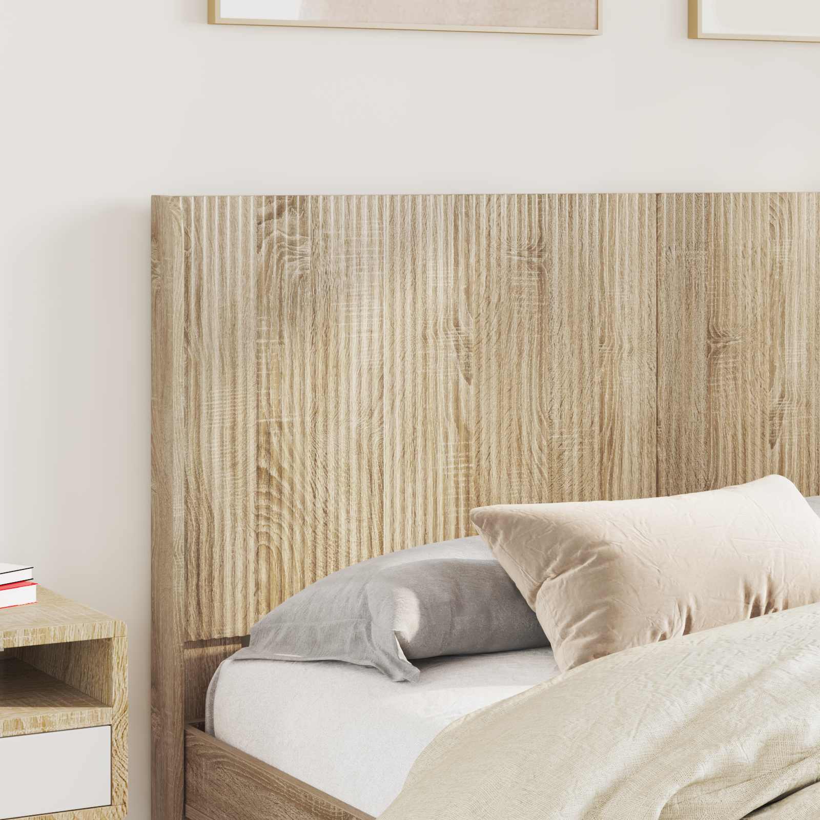 vidaXL Headboard Sonoma Oak Engineered Wood 3